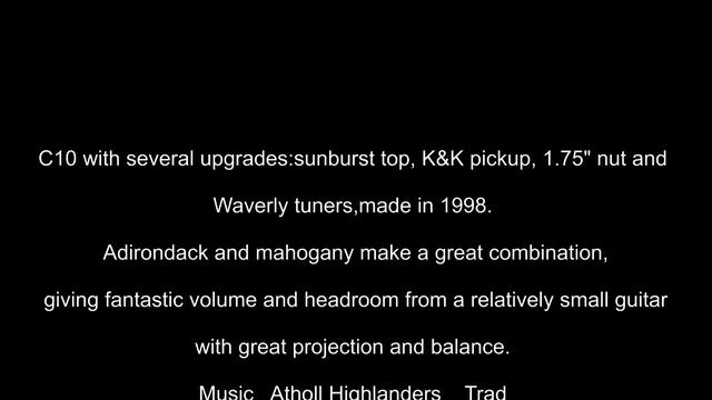 Collings C10A custom 1998 with K&K pickup смотреть онлайн