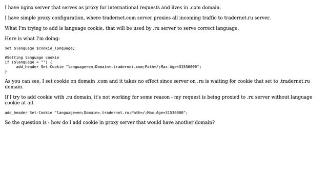 DevOps & SysAdmins: Add cookie in nginx смотреть онлайн