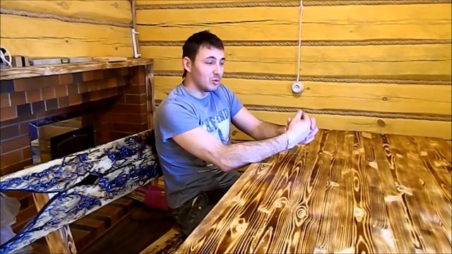 Мебель с узорами Лихтенберга,для бани смотреть онлайн