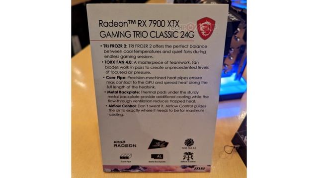 MSI showed Radeon RX 7900 XTX performed by Gaming Trio Classic, but its release will be delayed смотреть онлайн