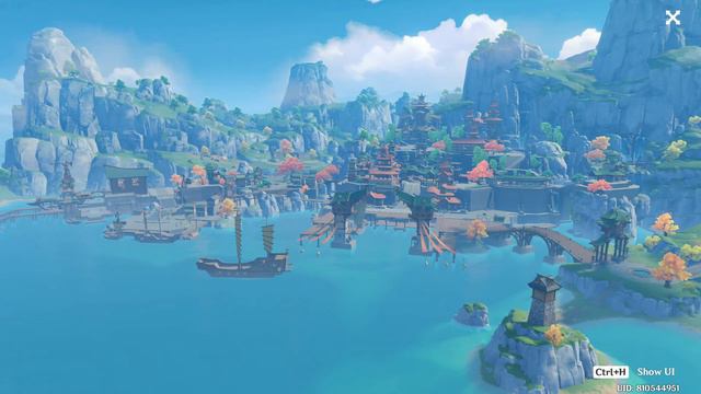 Relaxing Music -Genshin Impact | Liyue OST + Timelapse (Liyue Harbor, Qingce Village, Qingyun Peak)