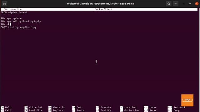 Build a Docker image and run a custom script смотреть онлайн