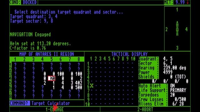Star Fleet 1: The War Begins - Amiga gameplay смотреть онлайн
