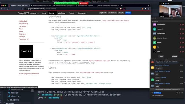 Django (3.2) and Django REST Framework (3.12): API development for Absolute Beginners смотреть онлайн