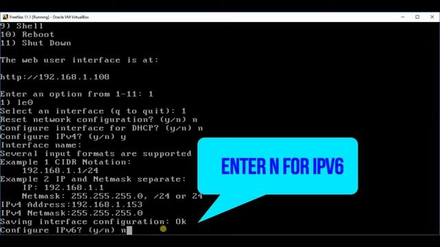 How To Set Up Static IP For FreeNas 8,9 & 11.1 Part -2