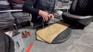 как правильно одеть чехол на подголовник и не порвать.