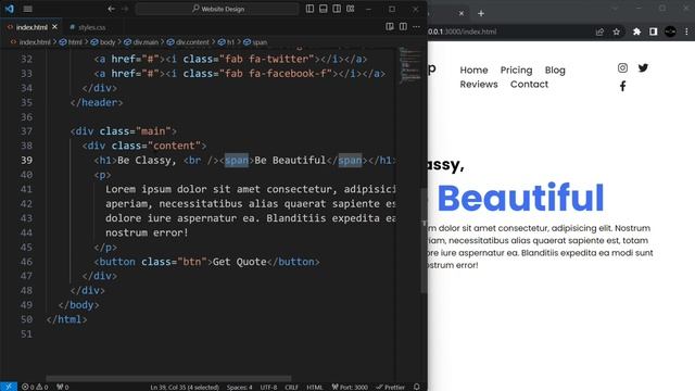 How to Create an Awesome Website Design using HTML and CSS смотреть онлайн