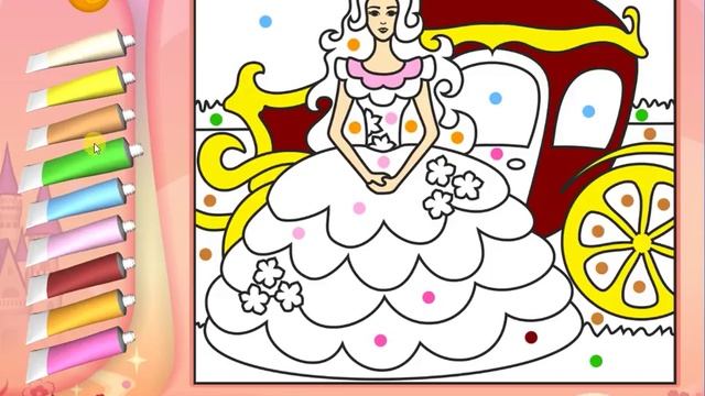 prenses boyama oyunu harfler ve sayılarla 2 (painting princess game with numbers and letters) смотреть онлайн