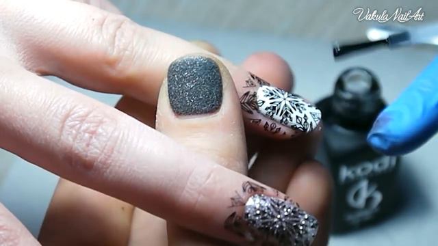 Moyou London Stamping Plates Snowflakes Nail Design | Снежинки