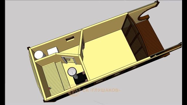 Бани «Буханочка» и «Бурже» с панорамным фасадом 3 метра шириной смотреть онлайн