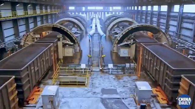 Разгрузка 8 вагонов с углем за 20 секундКитай смотреть онлайн
