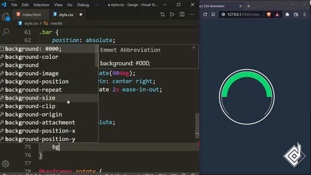 Build Gauge With HTML, CSS & JavaScript смотреть онлайн