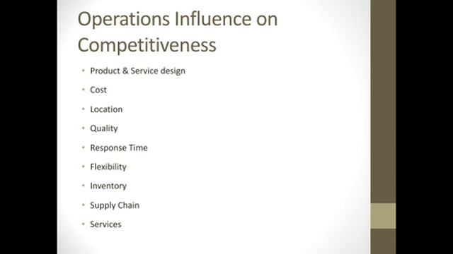 Production and Operations Management Lecture 06 part 01 смотреть онлайн