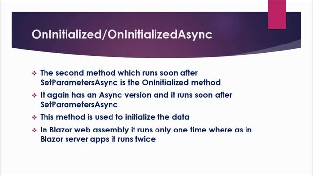 Blazor Tutorial Part 11 | Blazor Component Lifecycle Methods смотреть онлайн