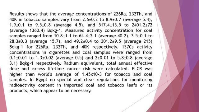 Lifetime Cancer Risk of Gamma Radioactivity Results from Smoking CR 31 1 9 смотреть онлайн
