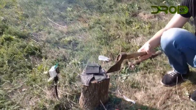 Взрыв аккумулятора! Правда или фейк? Пробиваем смартфон гвоздем!!! смотреть онлайн