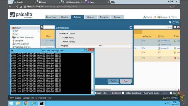 Configuring Port based security policies in the Palo Alto смотреть онлайн