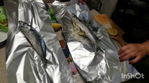 Ч 1 Скумбрия в Фольге от Шеф - повара Наташа, приготовленная на углях в Мангале 17 июля 2022 в Пенза