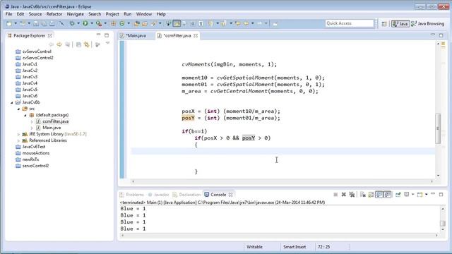 JavaCV Tutorial 6(Part B) -Virtual Mouse(Gesture conrtrolled mouse) смотреть онлайн