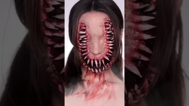 Horror Makeup ? идея макияжа на Хеллоуин #гримнахеллоуин #грим #хеллоуин #halloween #sfxmakeup #fx смотреть онлайн