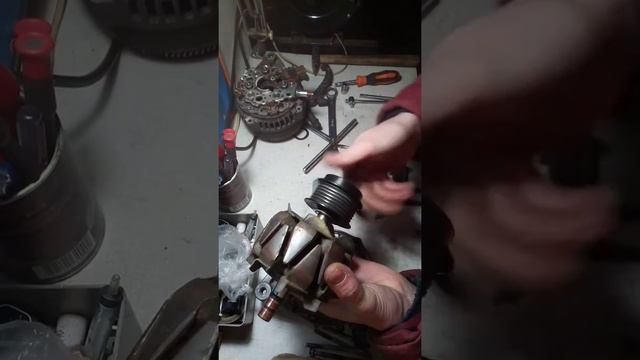 Замена подшипников генератора Toyota Corolla E150 1RZ-FE DENSO 27060-37010 инструмент для муфты. смотреть онлайн