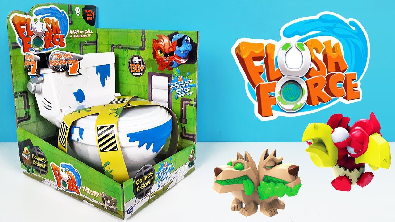 БОЛЬШОЙ УНИТАЗ С СЕКРЕТОМ! Flush Force ЖУТКИЕ ИГРУШКИ для детей Surprise unboxing смотреть онлайн