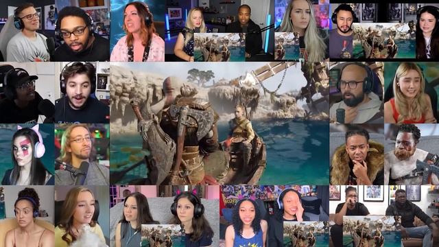 God of War Ragnarok Gameplay Reveal Trailer Reaction Mashup смотреть онлайн