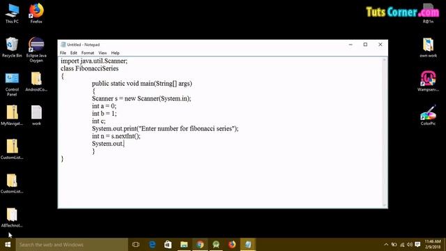 Java program to print first n fibonacci numbers смотреть онлайн