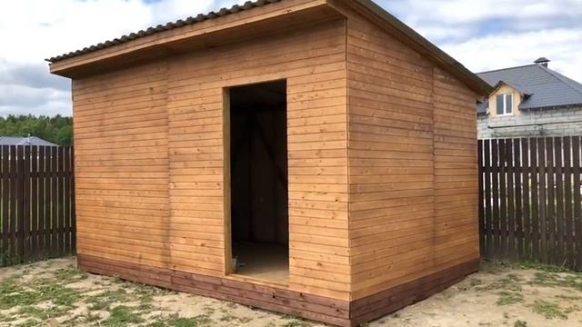 Хозблок за 2 минуты! Сколько СТОИТ построить СВОИМИ РУКАМИ!