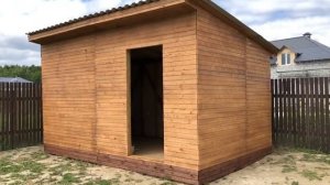 Хозблок за 2 минуты! Сколько СТОИТ построить СВОИМИ РУКАМИ!