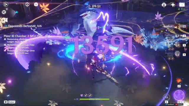 Tighnari Spread X Reverse Melt Quickswap | 3.0 Spiral Abyss Floor 12 Full Clear (9 Stars)