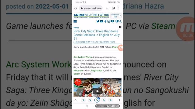 River City Saga: Three Kingdoms Game Releases in English on 07/21 смотреть онлайн