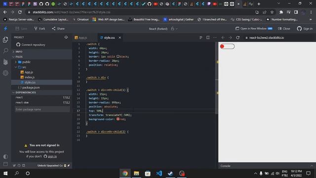 React - Como Fazer Um Switch Animado (muito simples) смотреть онлайн