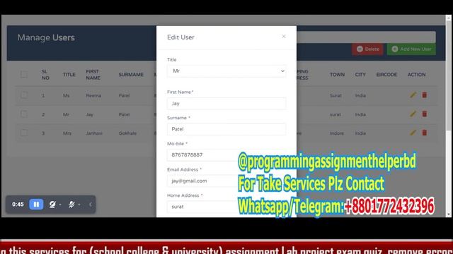 Client Work(PHP|Xampp)|CS230 Web Information Procesing Assignment5 output video|Maynooth University смотреть онлайн