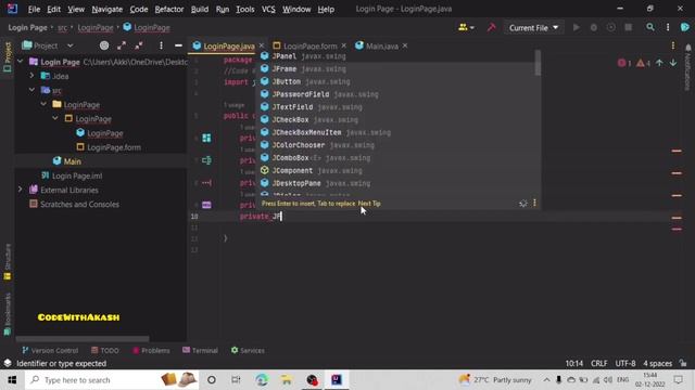 Login Page in Java | IntelliJ Idea | Create Login Page смотреть онлайн