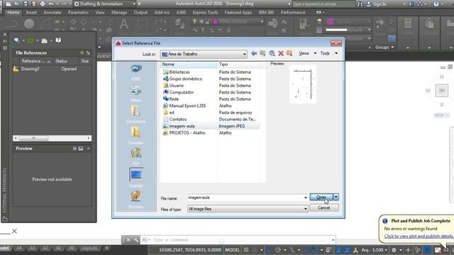 Aula 33 | AutoCad 2016 – Como importar imagem para o AutoCad (atalho im) смотреть онлайн