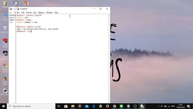 Tutorial Membuat Lingkaran (Circle) di OpenCV Python 3.8 смотреть онлайн