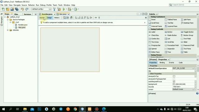 Tutorial Program CRUD Mysql java Netbeans PART I смотреть онлайн