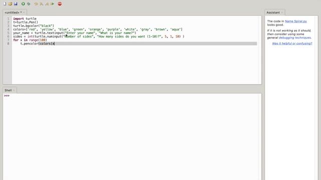 Python Turtle- Name Spiral Tutorial #5 смотреть онлайн