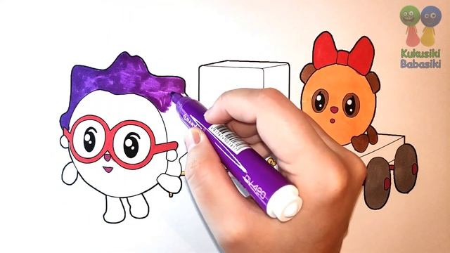 №209? BabyRiki coloring book ? We color Chichi and Pandy BabyRiki cartoon ? Coloring book BabyRiki смотреть онлайн