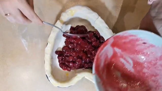 Вишневый пирог на день Святого Валентина