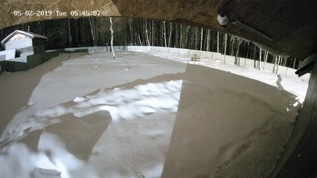 Падает снег с крыши домика смотреть онлайн