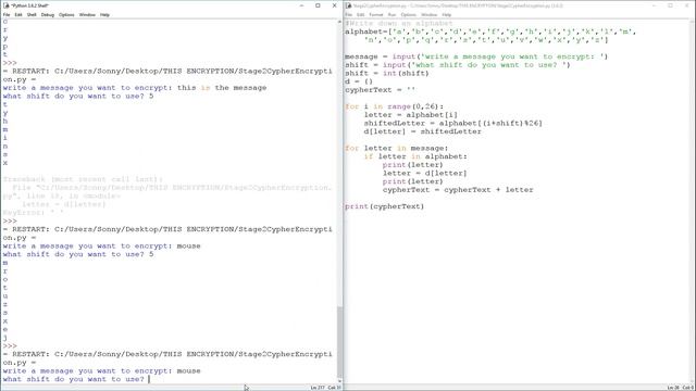 Caesar Cipher Encryption Using a Shifted Dictionary смотреть онлайн