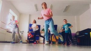 Street dance tutorial ." PARTY DUKE " Hip hop basic moves class for child’s Moskalenko Kristina