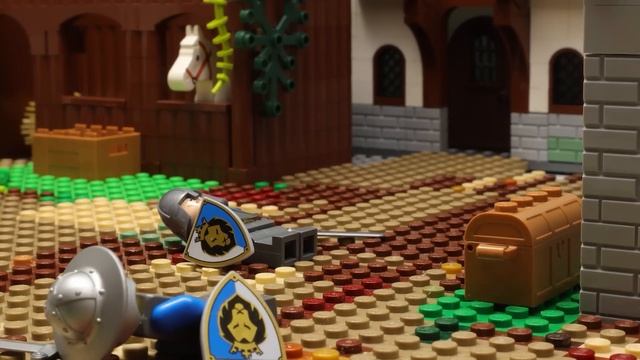 Lego Castle "Battle of the Lion Kingdom" Stop Motion Animation смотреть онлайн