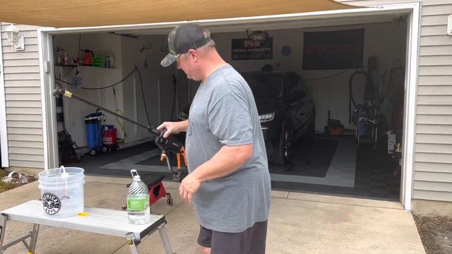 HARLEY direct sun BUG WASH HACK! WORX Hydroshot & distilled water! смотреть онлайн