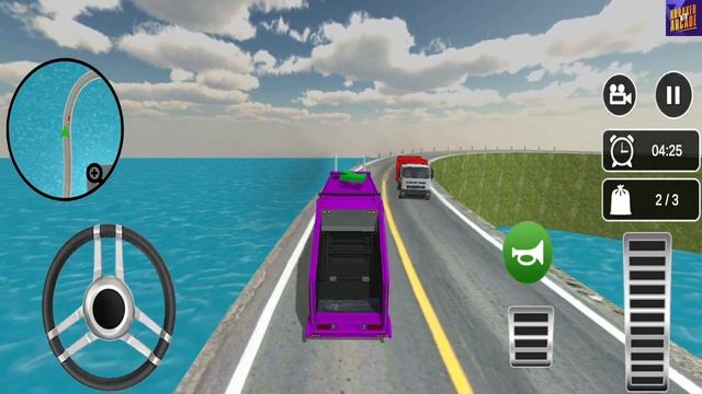 Offroad Garbage Truck: Dump Truck Driving - New Android Gameplay смотреть онлайн