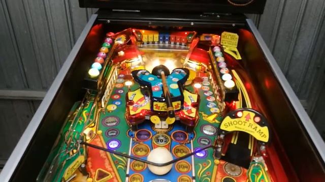 Pinball flipper Cue Ball Wizard Gottlieb 100% led смотреть онлайн