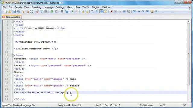 HTML Tutorial 16 Radio Buttons and Checkboxes Forms смотреть онлайн