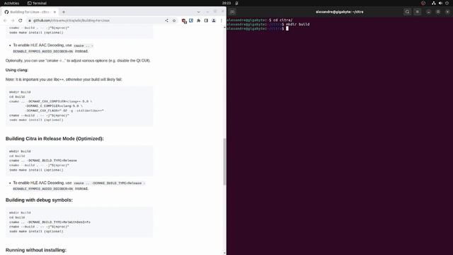Building Citra(3DS) Emulator with HLE AAC Decoding | Ubuntu 22.10 смотреть онлайн